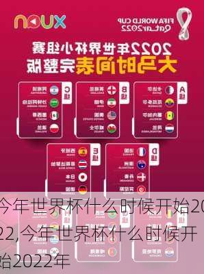 今年世界杯什么时候开始2022,今年世界杯什么时候开始2022年