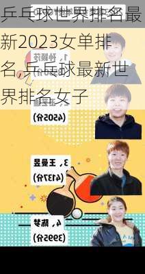 乒乓球世界排名最新2023女单排名,乒乓球最新世界排名女子