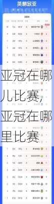 亚冠在哪儿比赛,亚冠在哪里比赛