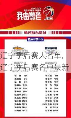 辽宁季后赛大名单,辽宁季后赛名单最新