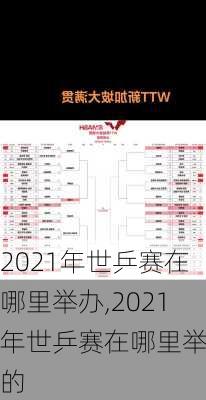 2021年世乒赛在哪里举办,2021年世乒赛在哪里举办的