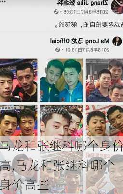 马龙和张继科哪个身价高,马龙和张继科哪个身价高些