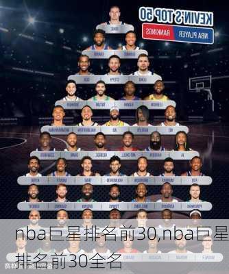 nba巨星排名前30,nba巨星排名前30全名