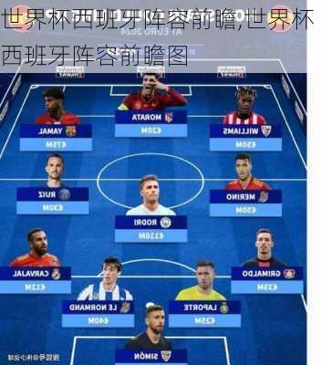 世界杯西班牙阵容前瞻,世界杯西班牙阵容前瞻图