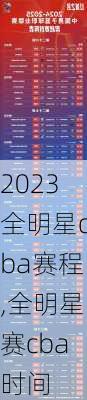 2023全明星cba赛程,全明星赛cba时间