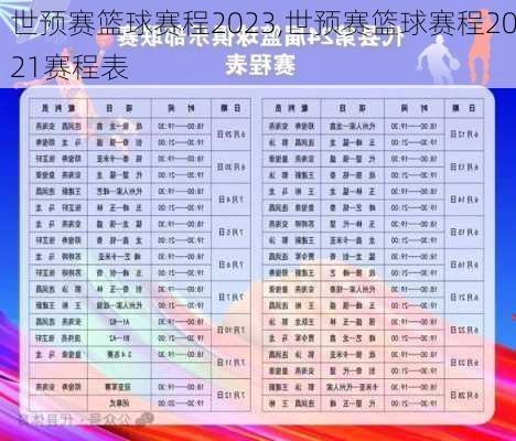 世预赛篮球赛程2023,世预赛篮球赛程2021赛程表
