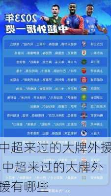 中超来过的大牌外援,中超来过的大牌外援有哪些