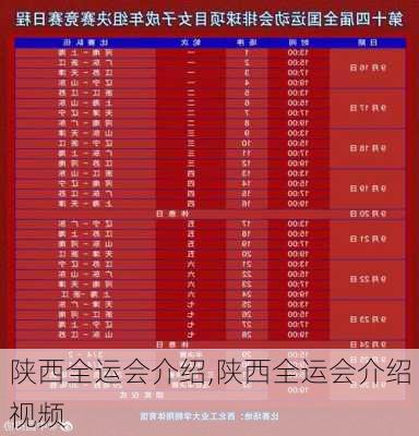 陕西全运会介绍,陕西全运会介绍视频