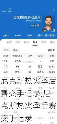 尼克斯热火季后赛交手记录,尼克斯热火季后赛交手记录