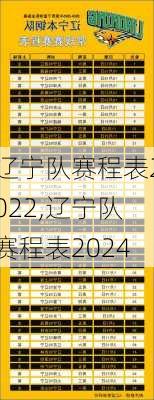 辽宁队赛程表2022,辽宁队赛程表2024