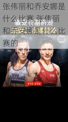 张伟丽和乔安娜是什么比赛,张伟丽和乔安娜是什么比赛的