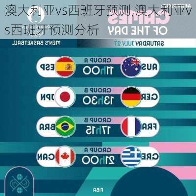 澳大利亚vs西班牙预测,澳大利亚vs西班牙预测分析