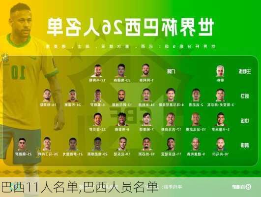 巴西11人名单,巴西人员名单