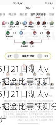5月21日湖人vs掘金比赛预测,5月21日湖人vs掘金比赛预测分析