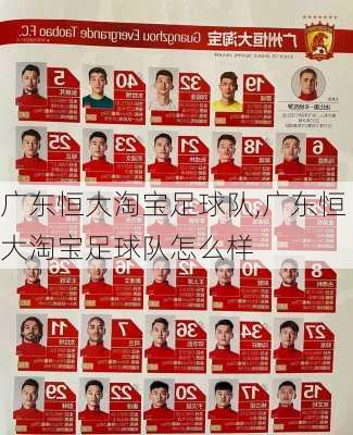 广东恒大淘宝足球队,广东恒大淘宝足球队怎么样