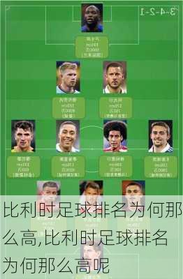 比利时足球排名为何那么高,比利时足球排名为何那么高呢