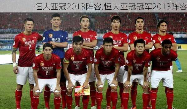 恒大亚冠2013阵容,恒大亚冠冠军2013阵容