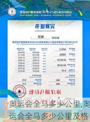 奥运会全马多少公里,奥运会全马多少公里及格