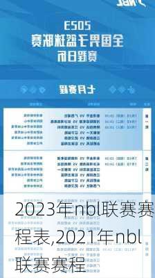 2023年nbl联赛赛程表,2021年nbl联赛赛程
