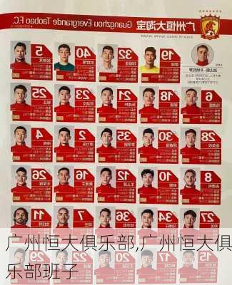 广州恒大俱乐部,广州恒大俱乐部班子
