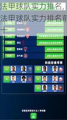 法甲球队实力排名,法甲球队实力排名前十