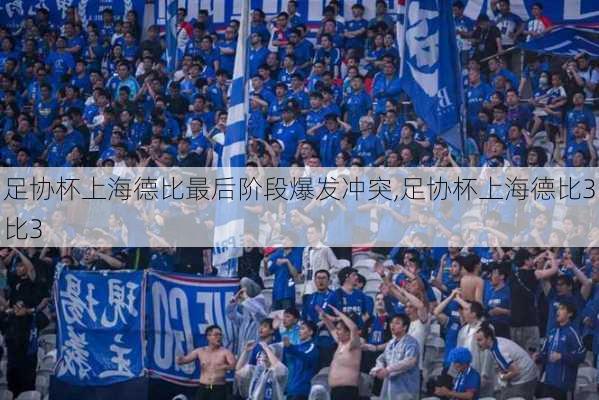 足协杯上海德比最后阶段爆发冲突,足协杯上海德比3比3