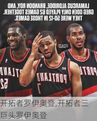 开拓者罗伊奥登,开拓者三巨头罗伊奥登