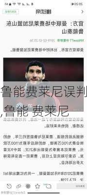 鲁能费莱尼误判,鲁能 费莱尼