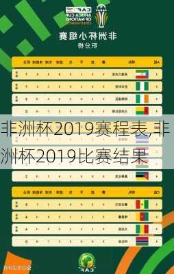 非洲杯2019赛程表,非洲杯2019比赛结果