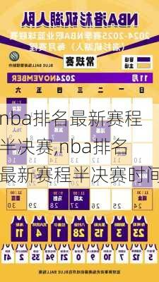 nba排名最新赛程半决赛,nba排名最新赛程半决赛时间