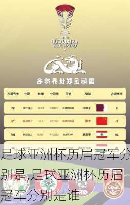 足球亚洲杯历届冠军分别是,足球亚洲杯历届冠军分别是谁