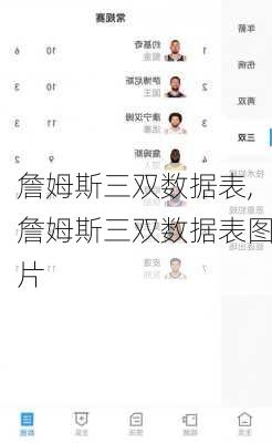 詹姆斯三双数据表,詹姆斯三双数据表图片