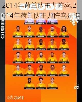 2014年荷兰队主力阵容,2014年荷兰队主力阵容是谁