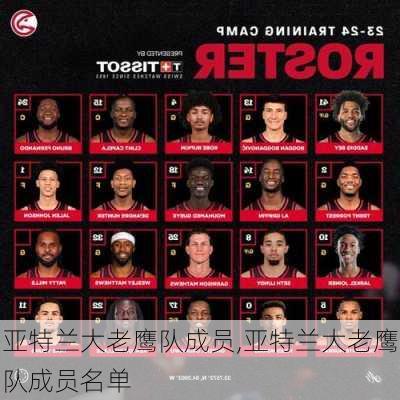 亚特兰大老鹰队成员,亚特兰大老鹰队成员名单
