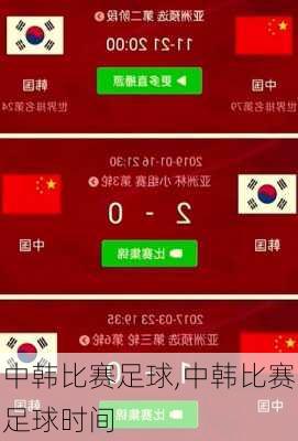中韩比赛足球,中韩比赛足球时间