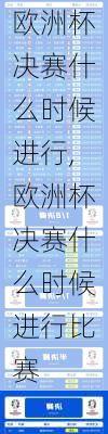 欧洲杯决赛什么时候进行,欧洲杯决赛什么时候进行比赛