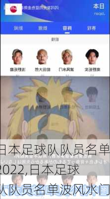 日本足球队队员名单2022,日本足球队队员名单波风水门