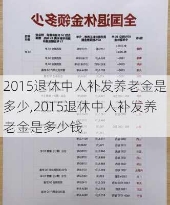 2015退休中人补发养老金是多少,2015退休中人补发养老金是多少钱