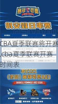 CBA夏季联赛将开赛,cba夏季联赛开赛时间表