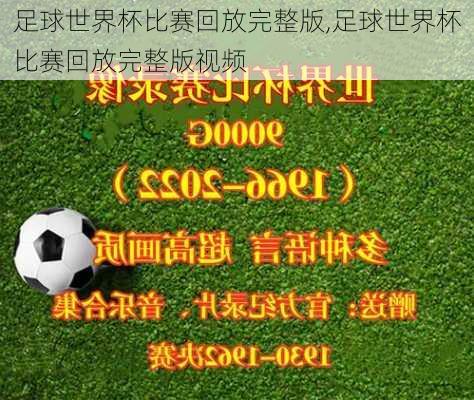足球世界杯比赛回放完整版,足球世界杯比赛回放完整版视频