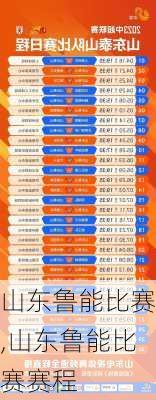 山东鲁能比赛,山东鲁能比赛赛程