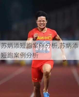 苏炳添短跑案例分析,苏炳添短跑案例分析