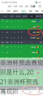非洲杯预选赛规则是什么,2021非洲杯预选赛规则
