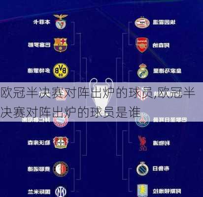 欧冠半决赛对阵出炉的球员,欧冠半决赛对阵出炉的球员是谁