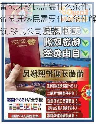 葡萄牙移民需要什么条件,葡萄牙移民需要什么条件解读.移民公司澳臻.中国