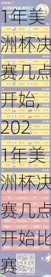 2021年美洲杯决赛几点开始,2021年美洲杯决赛几点开始比赛