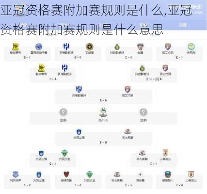 亚冠资格赛附加赛规则是什么,亚冠资格赛附加赛规则是什么意思