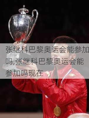 张继科巴黎奥运会能参加吗,张继科巴黎奥运会能参加吗现在