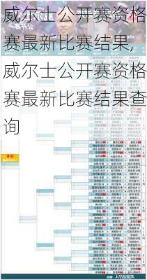 威尔士公开赛资格赛最新比赛结果,威尔士公开赛资格赛最新比赛结果查询