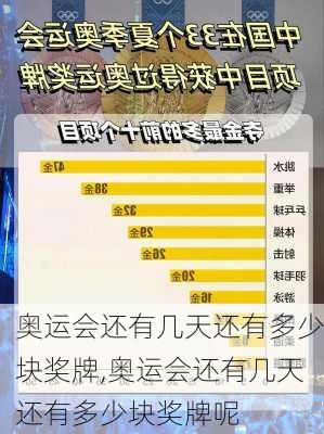 奥运会还有几天还有多少块奖牌,奥运会还有几天还有多少块奖牌呢